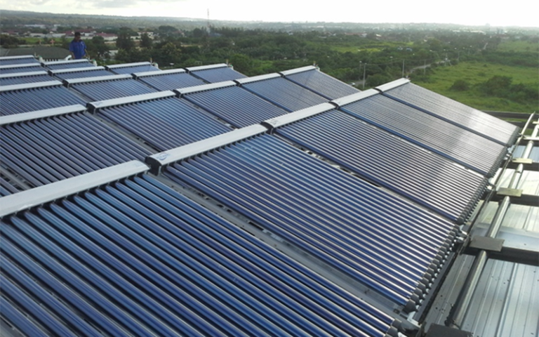 60-Unit Solar Water Heating System for Tropical Resort Hotel in Bali, Indonesia